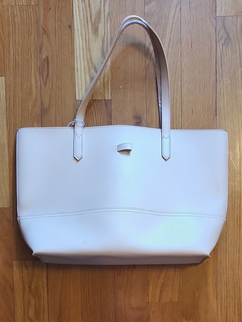 Donna Karan Cream Leather Tote